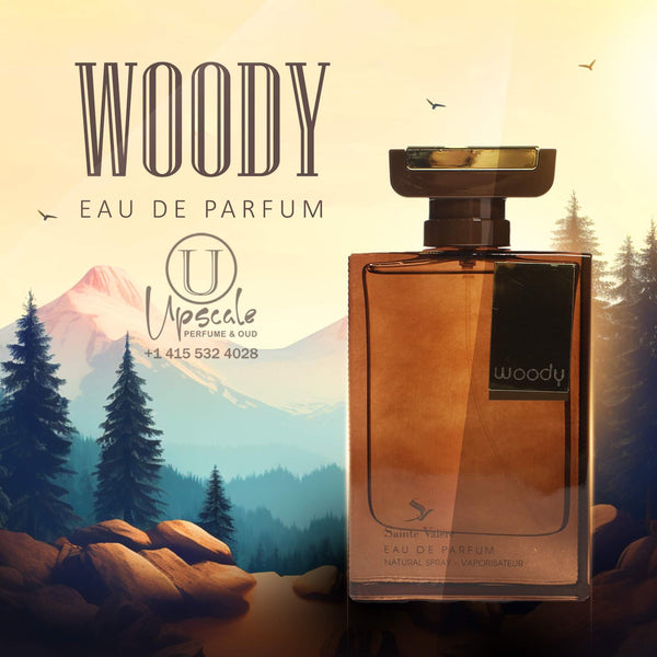 Sainte Valere Woody Eau De Parfum Spray for Men - 3.4 Fl Oz (100 ml) Refreshing Citrus, Woods, Musk, Amber