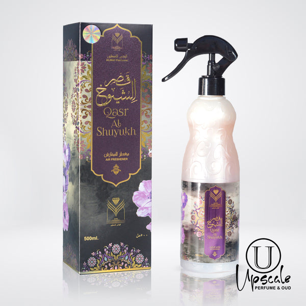 Qasr Alshuyukh Fabric Spray by ALMAS: Luxurious Air Freshener for an Enchanting Home Experience 16.9Fl. Oz.480ML by ALMAS