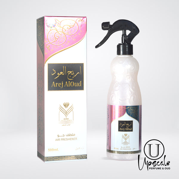 Arej Al Oud  Air freshner and Fabric spray Unstopables Touch Fabric Refresher Spray, Odor Fighter for Strong Odor, Fresh & Paradise,480 ML,16.9FL.OZ BY ALMAS